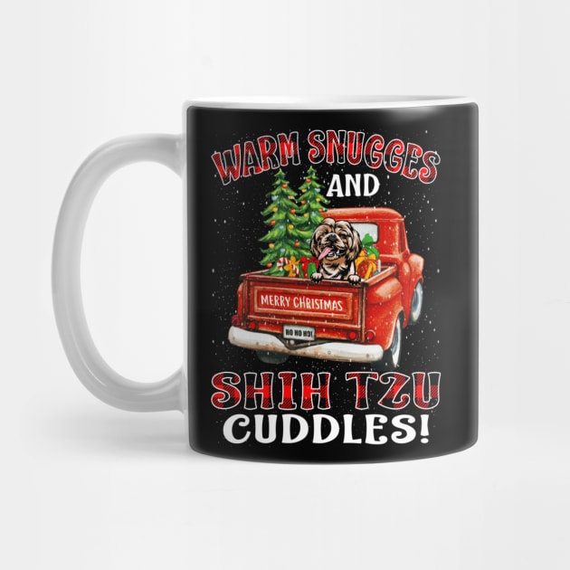 Warm Snuggles And Shih Tzu Cuddles Truck Tree Christmas Gift by intelus